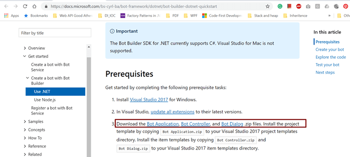 Create Chatbot Using Microsoft's Bot Framework And Dialogflow API - (Bot using Microsoft's Bot Framework)
